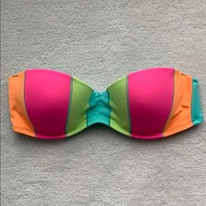 Neon Victoria’s Secret Bandeau Bikini